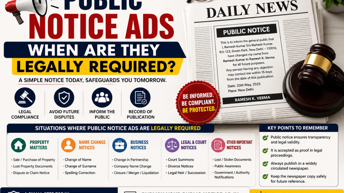 Public Notice Ads — When Are They Legally Required?